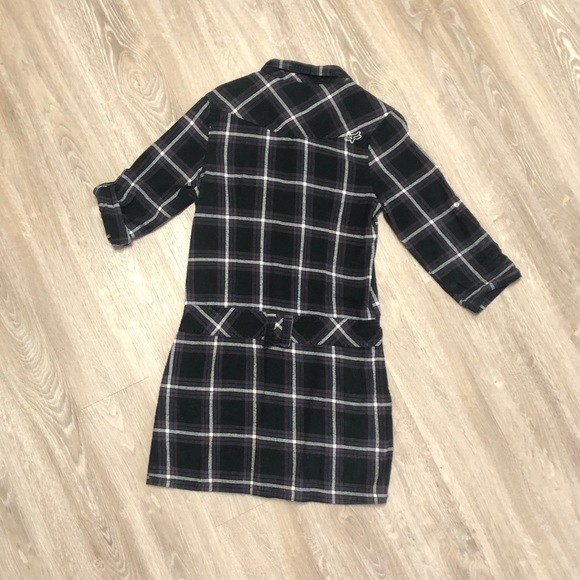 Fox Flannel Shirt Dress - Picture 3 of 7